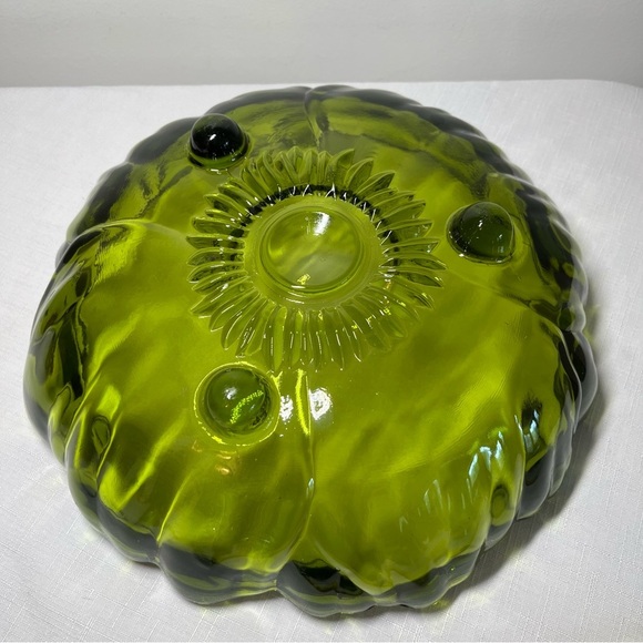 vintage Indiana Glass amber sunflower bowl, from the mid-century era - Picture 5 of 5